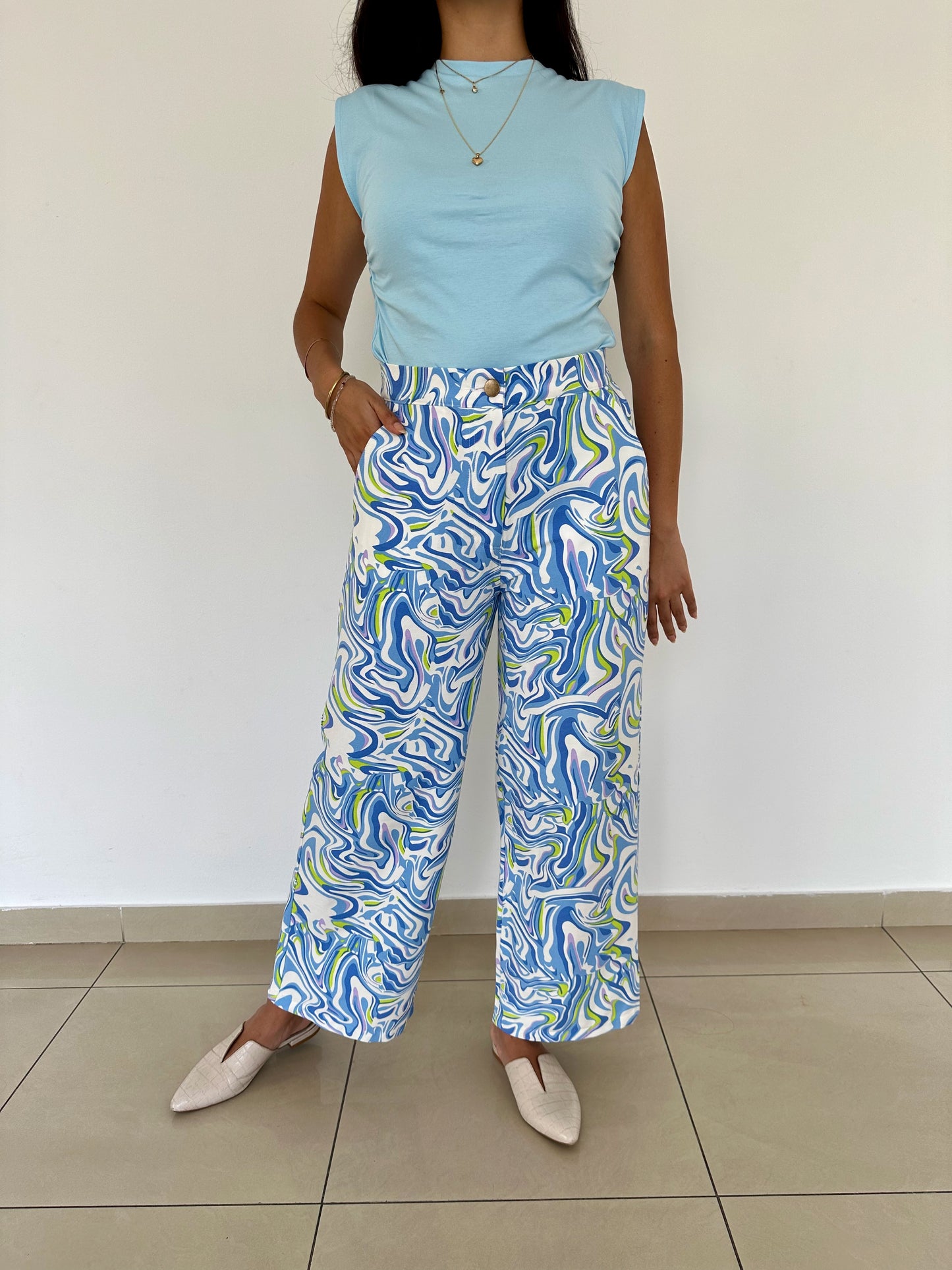 Pantalón Fabulosa - Ondas Multicolor