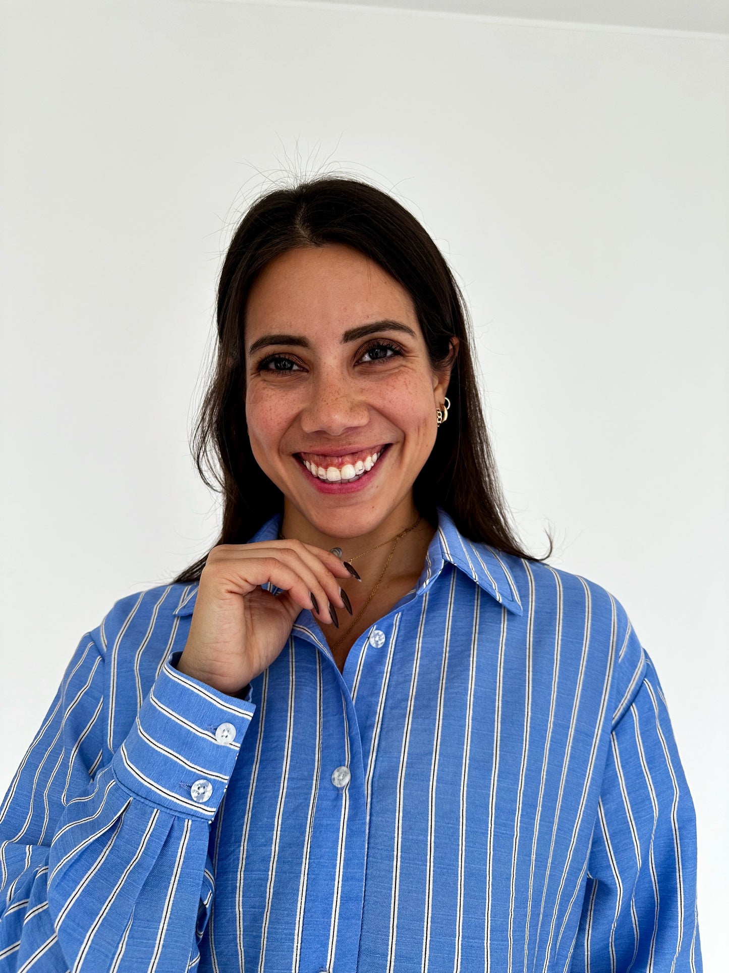 Camisa Visionaria - Celeste a Rayas