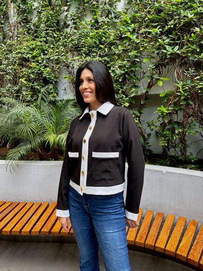 Casaca Incondicional - Negro con perla